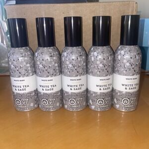 5x Bath & Body Works White Barn White Tea & Sage Concentrated Room Spray